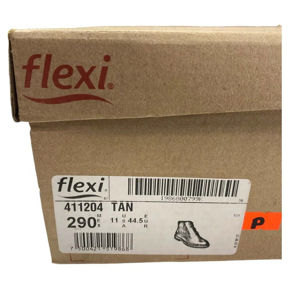 Zapatos Flexi Botas Para Hombre Hecho en Mexico Estilo 411204 Tan Size 11 US